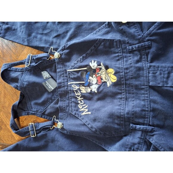 VTG Mickey Unlimited  Corduroy Overalls Woman’s Size M Disney, Dark Blue - Picture 2 of 9